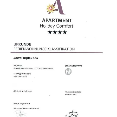 Alpesi faház Jewel Duplex Fieschertal