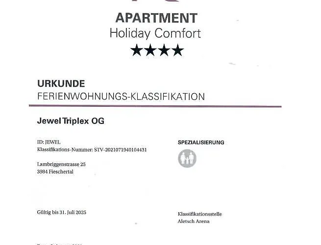 シャレー Jewel Duplex Fieschertal